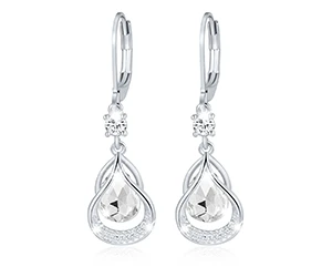 $12.69 14K White Gold Drop Earrings at Walmart - Limited Time Offer!