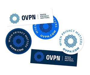 Get Your Free OVPN Stickers to Show Off Your Cybersecurity Awareness