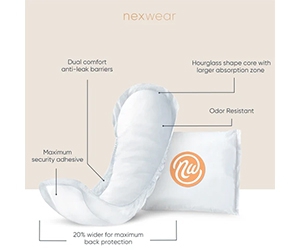 Free Nexwear Premium Bladder Control Pad Samples