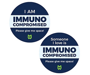 Get Your Free "I Am Immuno Compromised" Sticker and Connect with Others