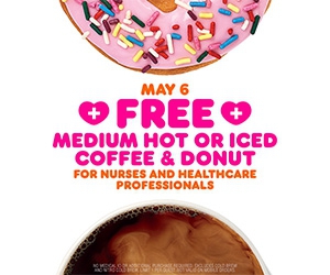 Celebrate National Nurses Day with Free Coffee and Donut from Dunkin’