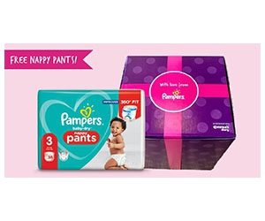 Get a Free Pack of Pampers Nappy Pants - Size 3