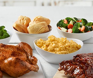 Join the Rotisserie Rewards today and claim your free Boston Market individual meal! Indulge in our mouth-watering all-white rotisserie chicken, slow-roasted and hand-carved to order, served with delicious sides like smashed potatoes and sweet corn. Don't