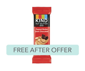 Free KIND Nut Butter Bar with Ibotta Cashback