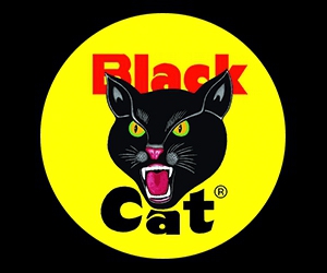 Get a Free Black Cat Fireworks Sticker for Your Laptop or Bumper