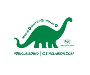Get Your Free DINO Sticker from Sinclair Oil