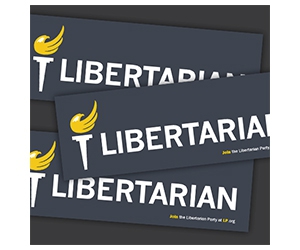 Join the Libertarian Movement with a Free Bumper Sticker