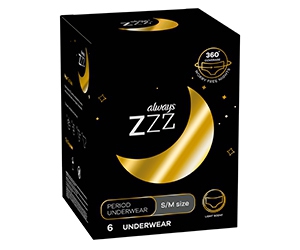 Get Free Always ZZZ Period Underwear to Test and Keep