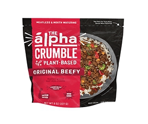 Get a Free Sample of Alpha Foods Plant-Based Crumble - High in Protein and Perfect for Tacos, Pizza and Pasta Recipes!