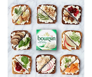 Try Boursin Garlic & Fine Herbs + Shallot & Chive Cheese for Free - Sign Up Now!