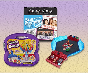 Get Free Kinetic Sand Playset, Bakugan Game Board, Grouch Couch Game, and More Toys and Games to Test and Keep