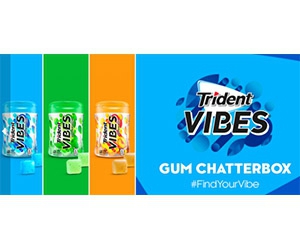 Get a Free Gift Card for Trident Vibes Gum with Ripple Street