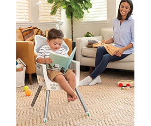 Get a Free Grow-With-Me 4-in-1 Convertible High Chair Raccoon from Infantino