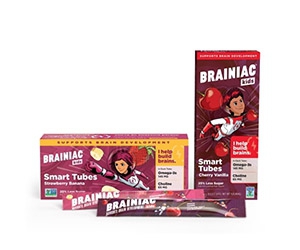 Fuel Your Child's Brain with a Free Multipack of Brainiac Kids Yogurt Tubes