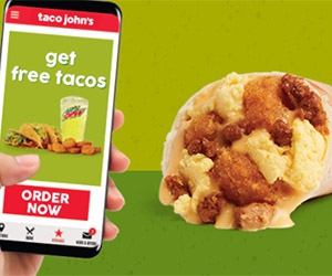 Get a Free Small Potato Oles at Taco John's with App Download