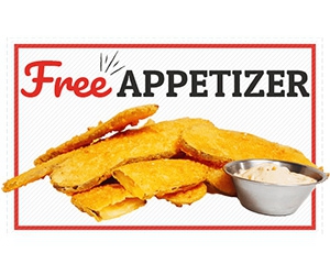 Free Appetizer with Burger Purchase at Soda Jerks