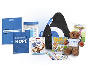 Get a Free JDRF Bag of Hope for Kids with Diabetes - Filled with Useful Resources and a Cuddly Toy Bear!
