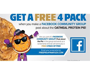 Get a Free 4-Pack of Oatmeal Protein Pies from FinaFlex