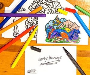 Mas Unidos x3 Coloring Postcards for Free