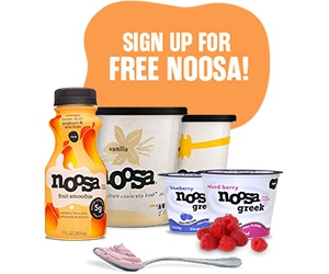 Sign Up Today and Get Free Samples of Noosa Smoothie, Yogurt, Ice Cream and More!