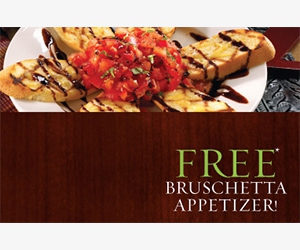 Enjoy a Free Bruschetta Appetizer at Zio's