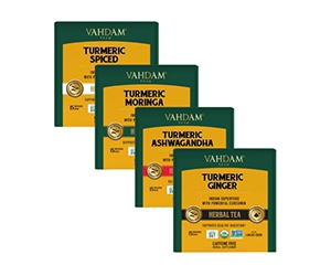 Claim Your Free Turmeric Herbal Tea from Vahdam Teas