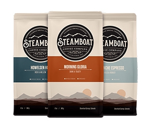 Savor the Rich Taste of Steamboat Coffee with a Free Sample Bag!