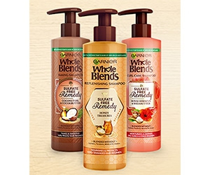 Win Garnier Whole Blends Sulfate Free Remedy Shampoo and Conditioner