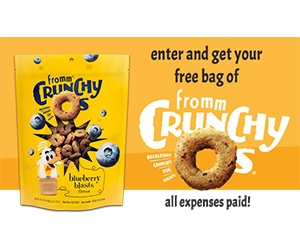 Enter to Win a Year's Supply of Crunchy O's Dog Food and Treats