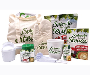 Enter to Win a Splenda Stevia Gift Pack - Get a chance to win T-shirt, Sweeteners, Mugs and More