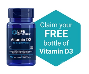 Boost Your Immunity and Maintain Strong Bones with a Free Bottle of Life Extension Vitamin D3