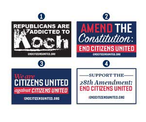 Show Your Support for Ending Citizens United with a Free Sticker