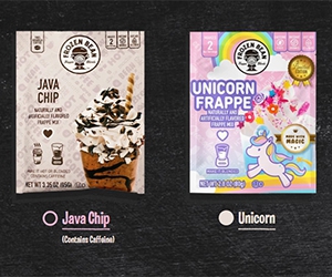 Create Cafe-Like Frappes at Home for Free with Java Chip or Unicorn Frappe Mixes from Frozen Bean