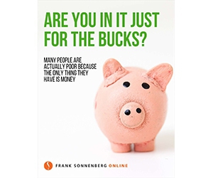 Free Cheat Sheet: "Are You in It Just for the Bucks?"
