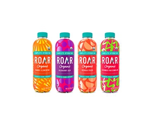 Stay Hydrated and Refreshed with Free ROAR Organic Drinks
