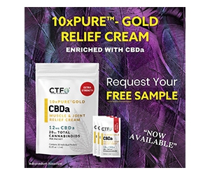 Get a Free Pure Gold CBDa Muscle Cream from CTF