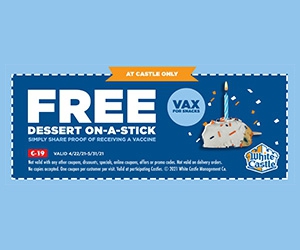 Get a FREE Dessert ON-A-Stick at White Castle with Proof of Vaccination