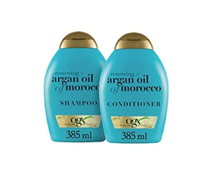 Claim Your Free OGX Renewing Shampoo & Conditioner Set with Argan Oil of Morocco