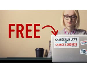 Free "Change Gun Laws Or Change Congress" Sticker
