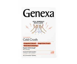 Relieve Cold Symptoms Naturally – Get Free Cold Crush Chewables from Genexa