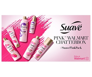 Get Free Suave Pink Haircare Set - Shampoo, Conditioner, and Anti-Frizz Cream