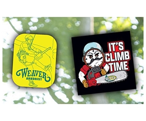 Get Your Free x2 Stickers from Weaver Arborist Today!