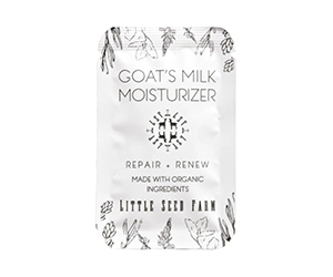 Experience the Benefits of Goat's Milk Moisturizer with a Free Sample from Little Seed Farm