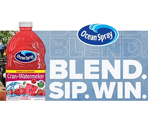 Enter for a Chance to Win Ultimate Patio Refresh and Premium Blender from The Ocean Spray