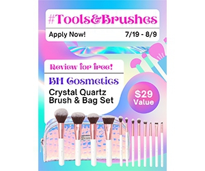 Get a Free Crystal Quartz 12 Piece Brush Set and Bag from BH Cosmetics
