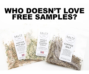 Elevate Your Cooking Game with Free Sample Packets of Salty Provisions Infused Sea Salts and Seasonings
