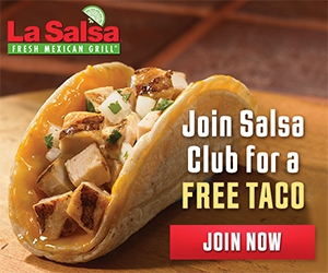 Get a Free Taco at La Salsa by Joining the eClub