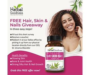 Get Glowing Skin, Strong Nails and Healthy Bones with Free Hair, Skin and Nails Capsules from Herbal Goodness!