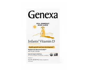 Free Box of Genexa Infants' Vitamin D - Strengthen your baby's bones!