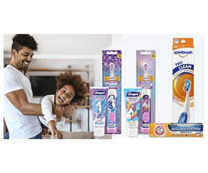 Claim Your Free Spinbrush Power Toothbrush and Arm & Hammer AdvanceWhite Toothpaste